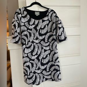 Anthropology Maeve balloon sleeve mini dress